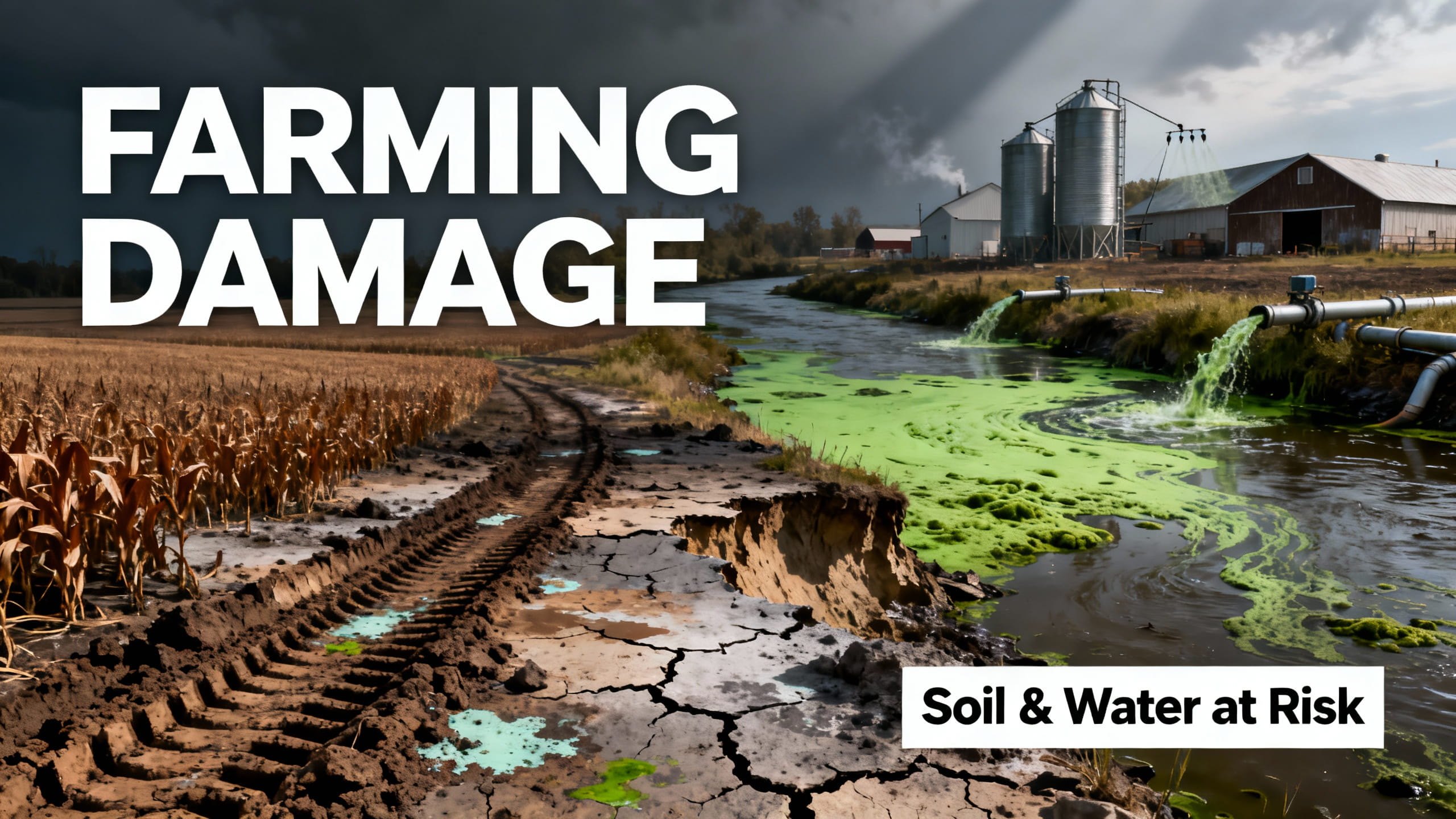 The Long-Term Environmental Impact of Industrial Agriculture on Soil and Water Quality